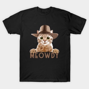 Meowdy Funny Cat T-Shirt